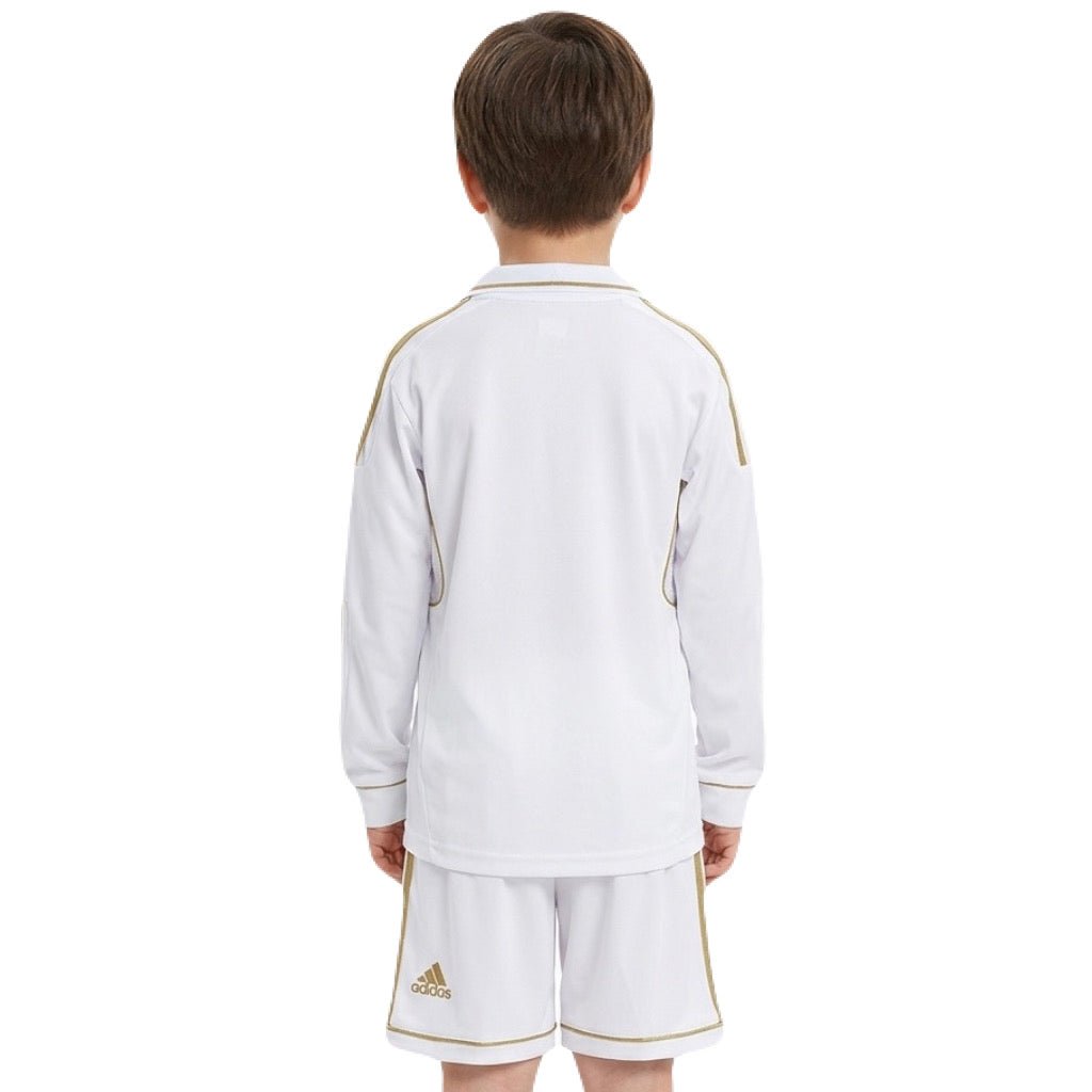 Real Madrid Kinder-Set Heimtrikot Langarm 2011/12 Trikot und Shorts (Retro)
