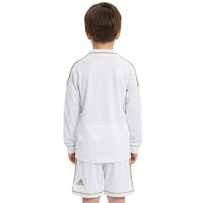 Real Madrid Kinder-Set Heimtrikot Langarm 2011/12 Trikot und Shorts (Retro)