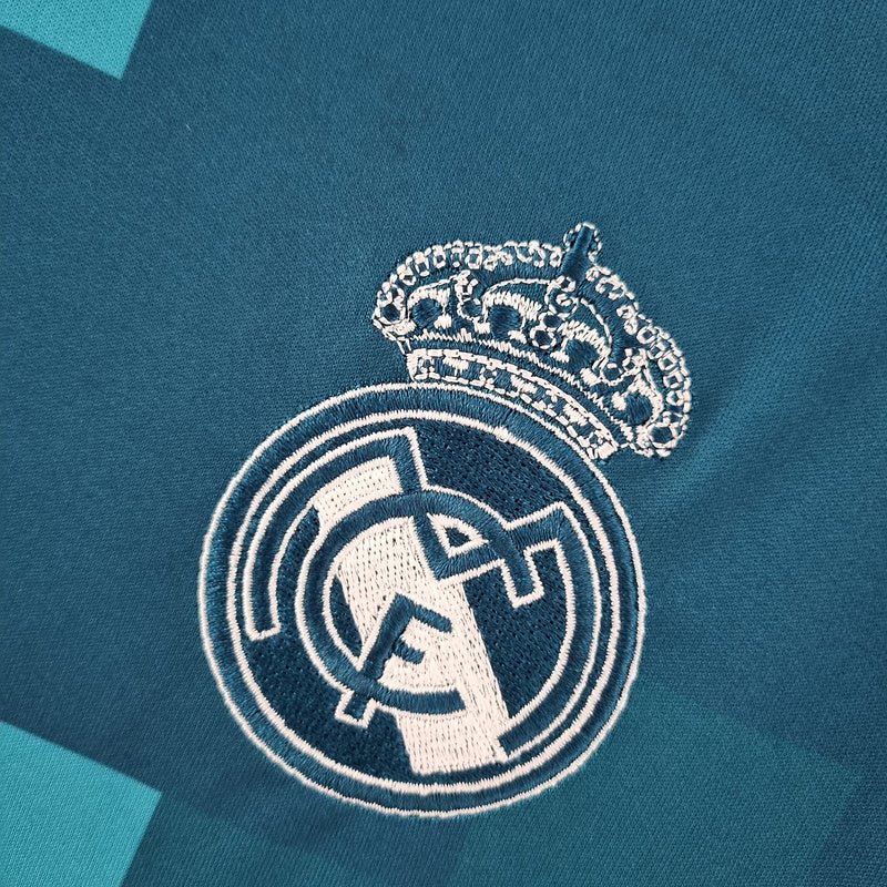 Real Madrid Langarm Drittetrikot 2017/18 Herren Fan-Version (Retro)