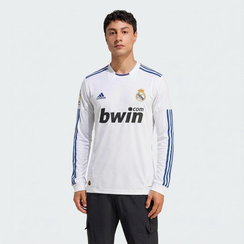 Real Madrid Langarm Heimtrikot 10/11 Herren Fan-Version (Retro)