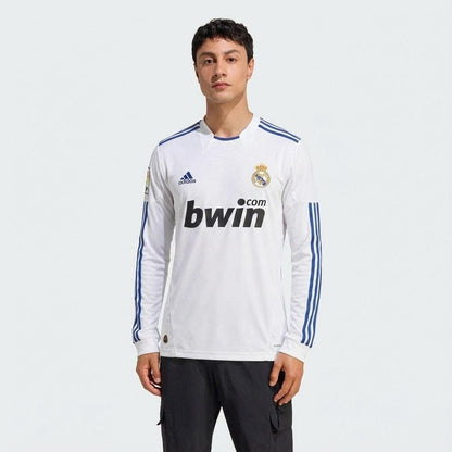 Real Madrid Langarm Heimtrikot 10/11 Herren Fan-Version (Retro)