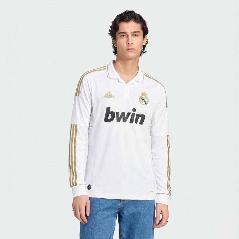 Real Madrid Langarm Heimtrikot 11/12 Herren Fan-Version (Retro)
