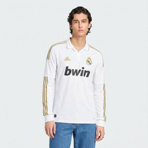 Real Madrid Langarm Heimtrikot 11/12 Herren Fan-Version (Retro)