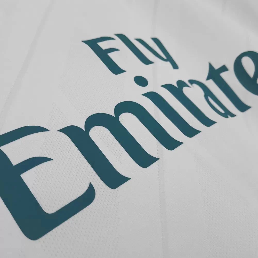 Real Madrid Heimtrikot Langarm 2017/18 Herren Fan-Version (Retro)