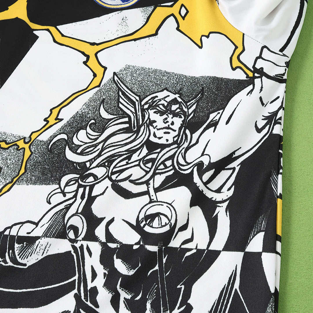 Real Madrid Langarm Sonderedition Marvel 25/26 Herren Fan-Version