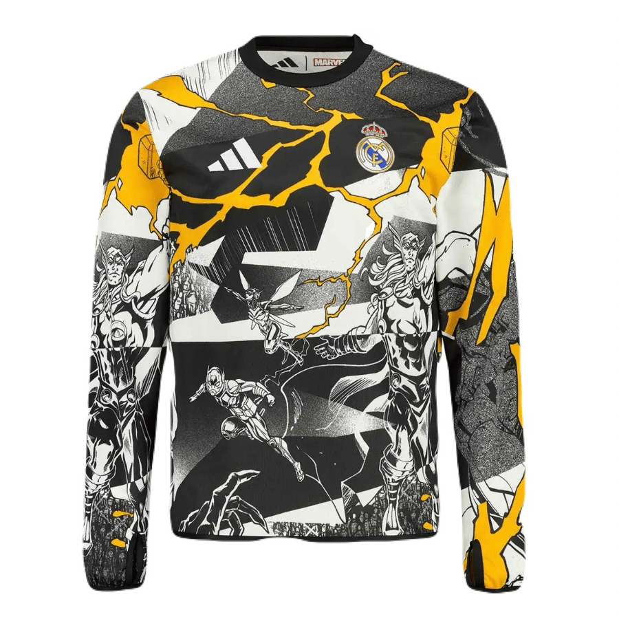 Real Madrid Langarm Sonderedition Marvel 25/26 Herren Fan-Version