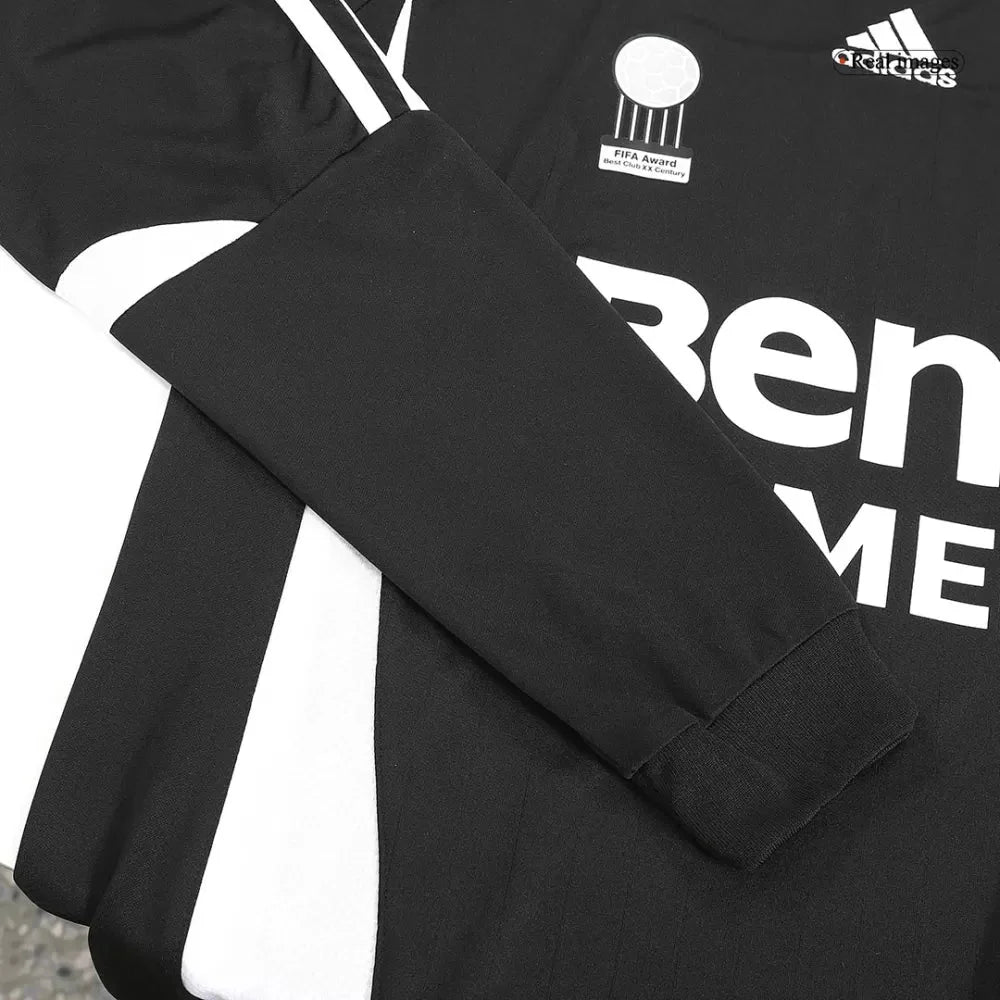 Real Madrid Auswärtstrikot Langarm 2006/07 Herren Fan-Version (Retro)