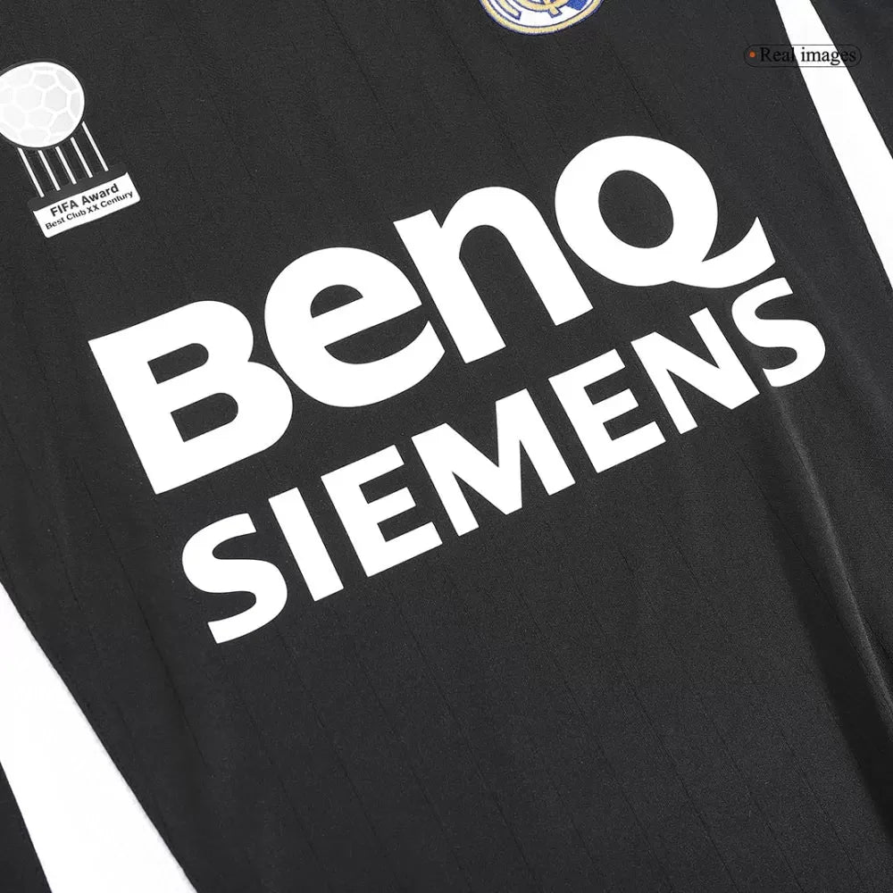 Real Madrid Auswärtstrikot Langarm 2006/07 Herren Fan-Version (Retro)