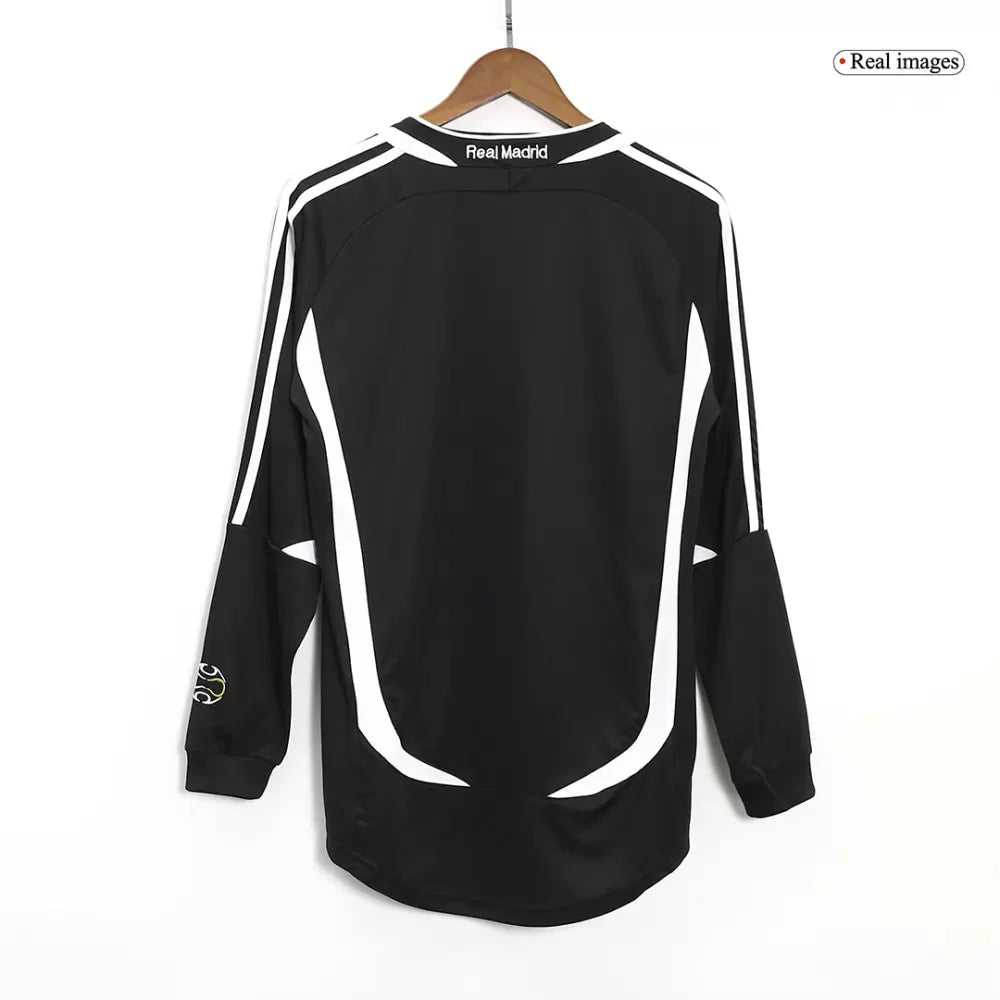 Real Madrid Auswärtstrikot Langarm 2006/07 Herren Fan-Version (Retro)