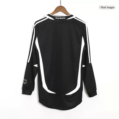Real Madrid Auswärtstrikot Langarm 2006/07 Herren Fan-Version (Retro)