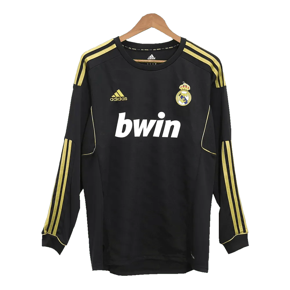 Real Madrid Auswärtstrikot Langarm 2011/12 Herren Fan-Version (Retro)