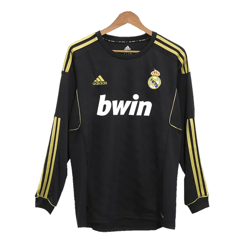 Real Madrid Auswärtstrikot Langarm 2011/12 Herren Fan-Version (Retro)