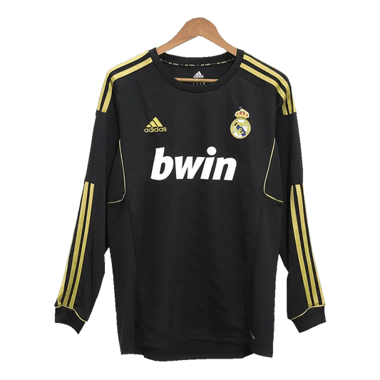 Real Madrid Auswärtstrikot Langarm 2011/12 Herren Fan-Version (Retro)