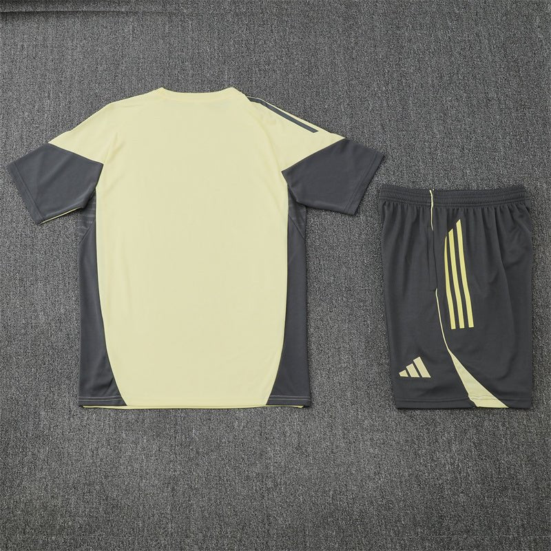 Real Madrid Madrid Trainingsset 25/26 Trikot Gelb und Shorts Grau