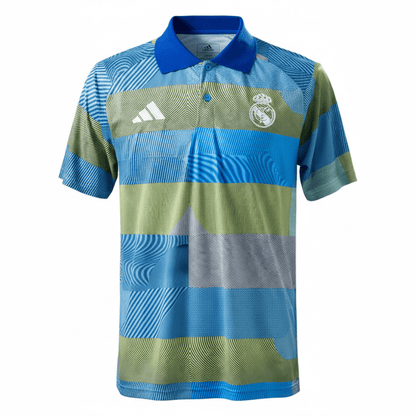 Real Madrid Polohemd 25/26 Fan-version Herren Blau & Grau