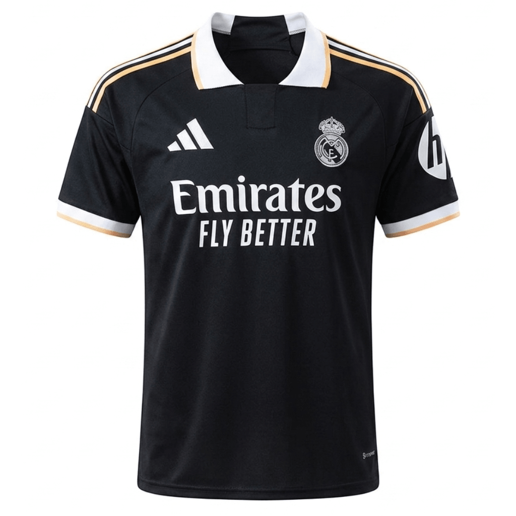 Real Madrid Polohemd 26/27 Fan-Version Herren Schwarz