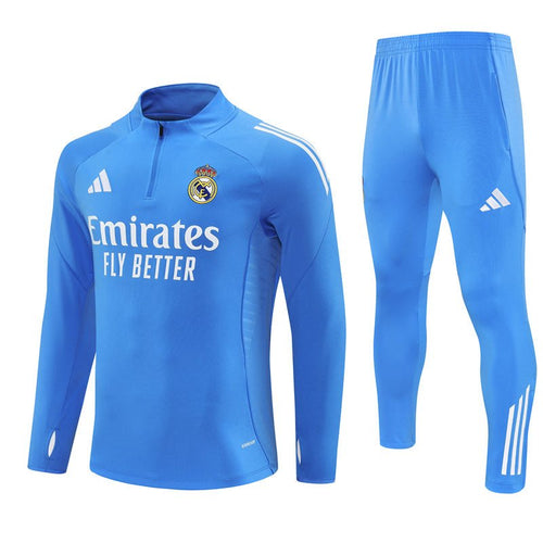 Real Madrid Trainingsanzug 25/26 Herren Jacke und Hose Blau