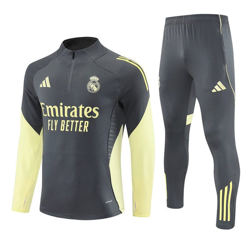 Real Madrid Trainingsanzug 25/26 Herren Jacke und Hose Grau