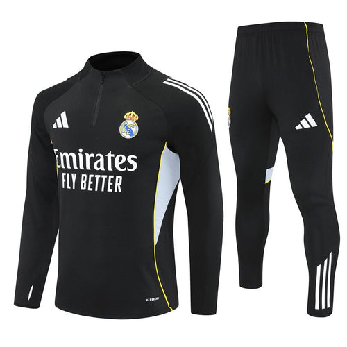 Real Madrid Trainingsanzug 2025/26 Jacke und Hose Schwarz
