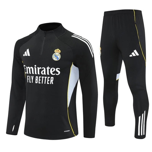 Real Madrid Trainingsanzug 2025/26 Jacke und Hose Schwarz