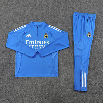 Real Madrid Trainingsanzug 25/26 Herren Jacke und Hose Blau