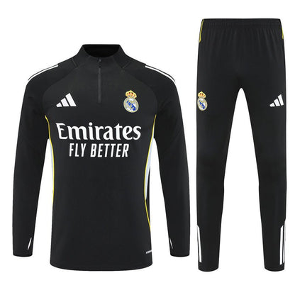 Real Madrid Trainingsanzug 2025/26 Jacke und Hose Schwarz