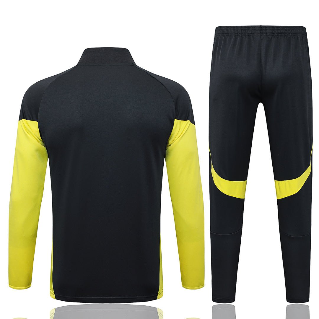 Real Madrid Trainingsanzug 25/26 Jacke und Hose Schwarz & Gelb