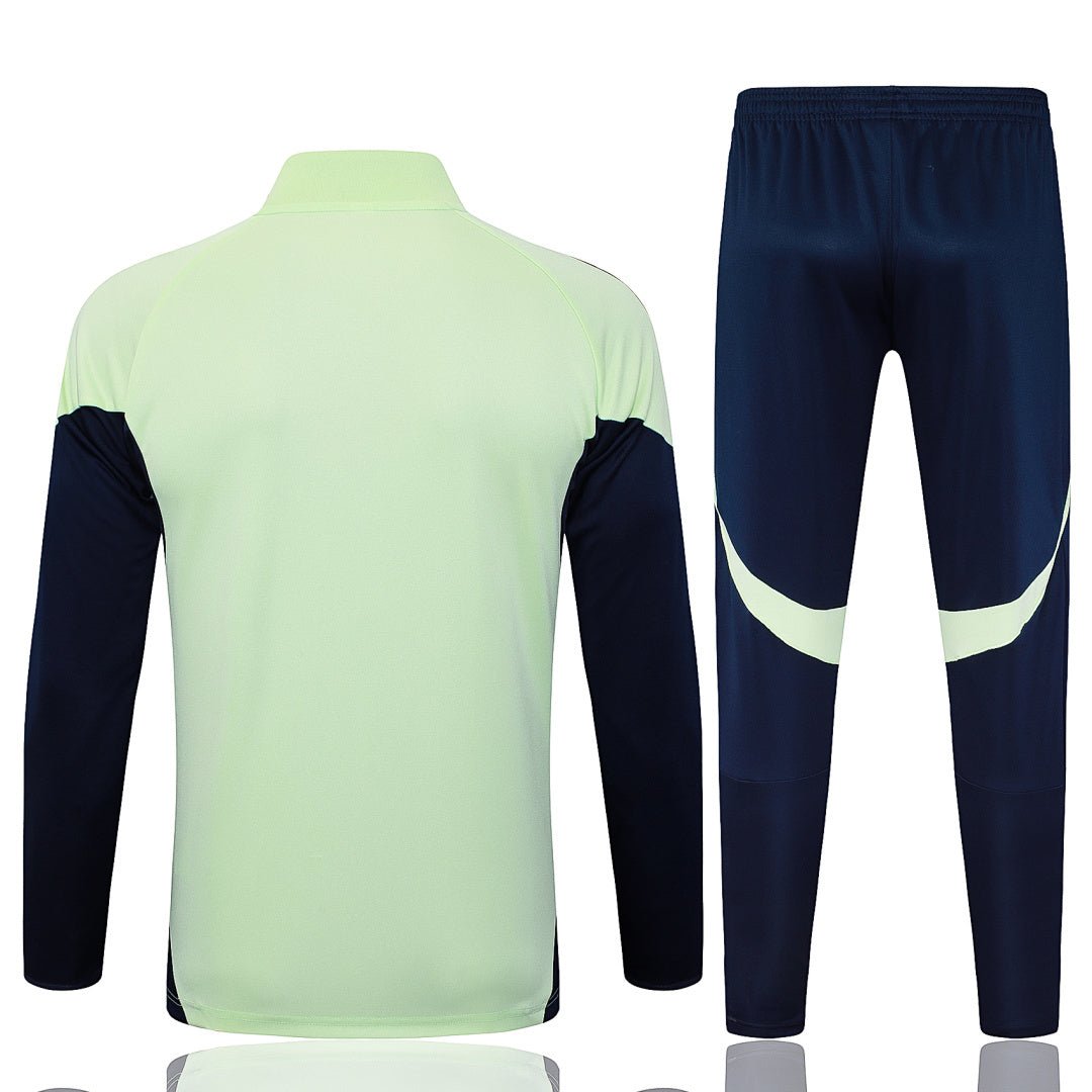 Real Madrid Trainingsanzug 25/26 Jacke Grün und Hose Herren
