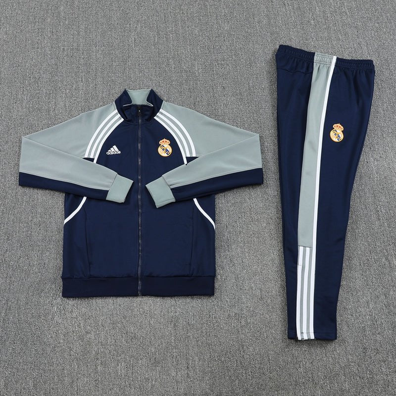 Real Madrid Trainingsanzug 25/26 Jacke und Hose Dunkelblau