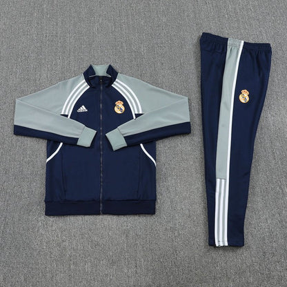 Real Madrid Trainingsanzug 25/26 Jacke und Hose Dunkelblau