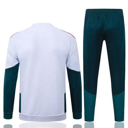 Real Madrid Trainingsanzug 26/27 Jacke Weiß und Hose Grün