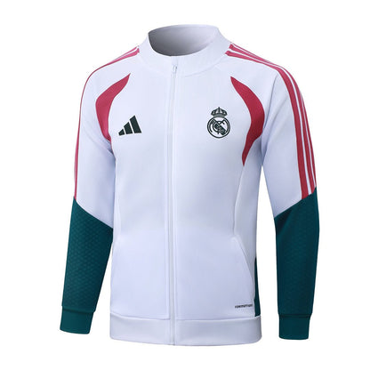 Real Madrid Trainingsanzug 26/27 Jacke Weiß und Hose Grün