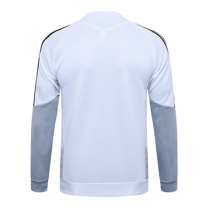 Real Madrid Trainingsanzug 26/27 Jacke Weiß und Hose Schwarz