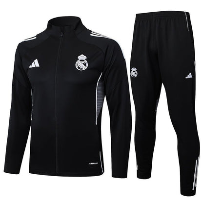 Real Madrid Trainingsanzug Jacke und Hose 25/26 Schwarz