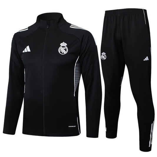 Real Madrid Trainingsanzug Jacke und Hose 25/26 Schwarz
