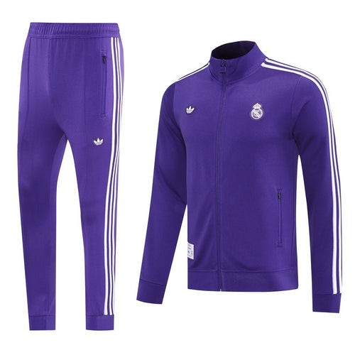 Real Madrid Trainingsanzug Jacke und Hose 25/26 Herren Lila