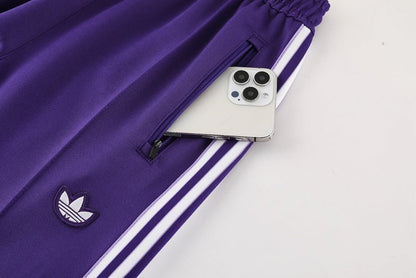 Real Madrid Trainingsanzug Jacke und Hose 25/26 Herren Lila