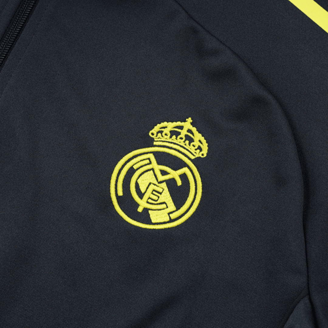 Real Madrid Trainingsjacke 25/26 Herren Schwarz & Gelb