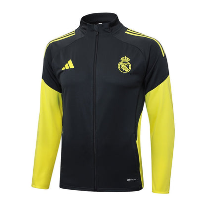 Real Madrid Trainingsjacke 25/26 Herren Schwarz & Gelb