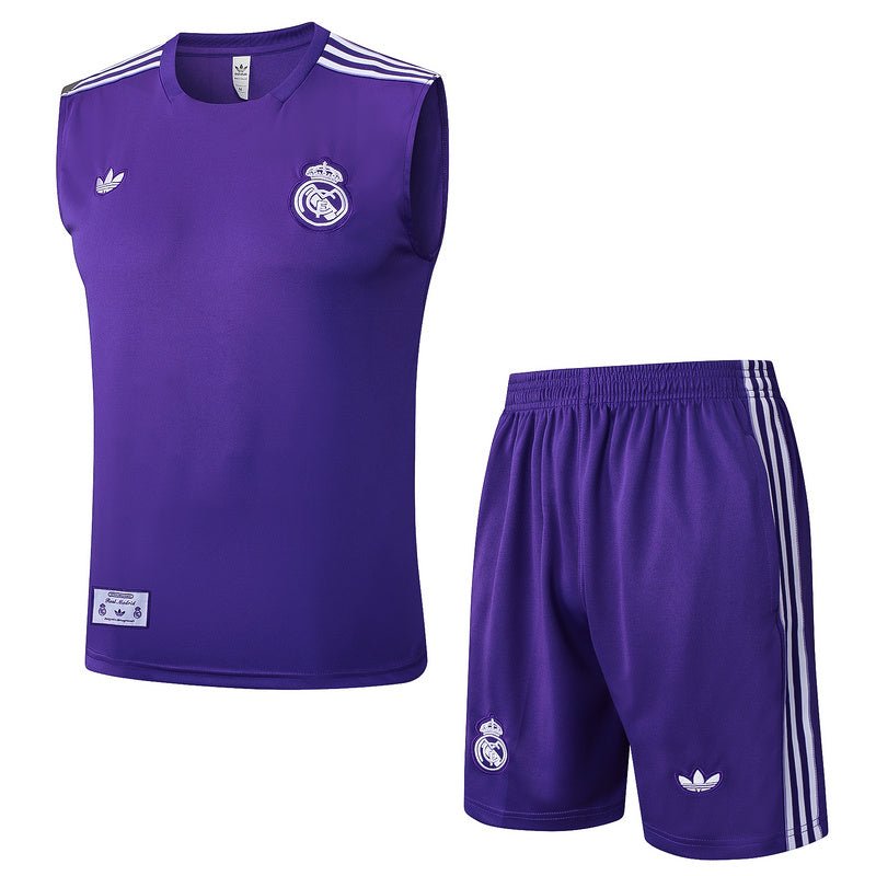 Real Madrid Trainingsset 25/26 Tanktop und Shorts Lila