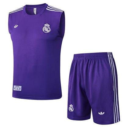Real Madrid Trainingsset 25/26 Tanktop und Shorts Lila