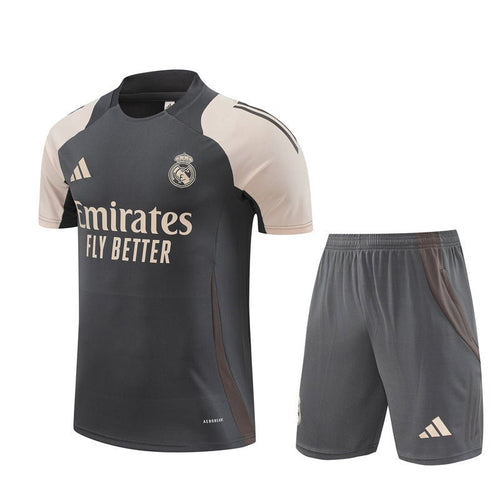 Real Madrid Trainingsset 25/26 Trikot und Shorts Grau