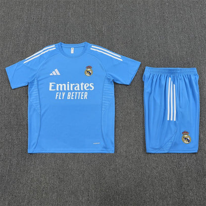 Real Madrid Trainingsset 25/26 Trikot und Shorts Blau