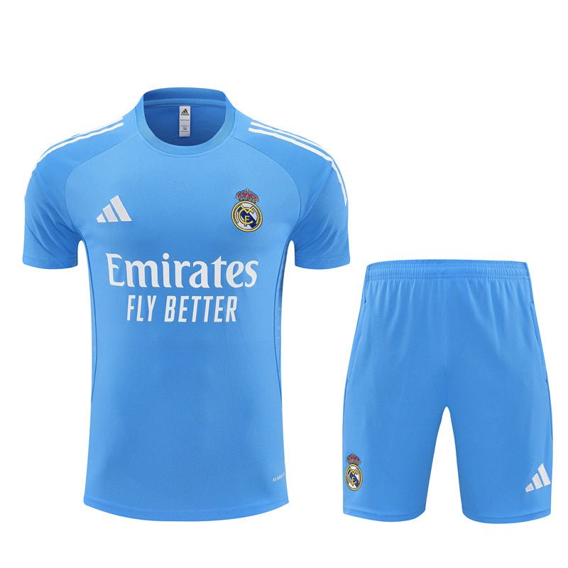 Real Madrid Trainingsset 25/26 Trikot und Shorts Blau