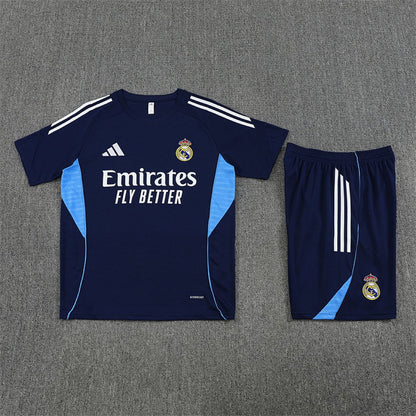 Real Madrid Trainingsset 25/26 Trikot und Shorts Marineblau