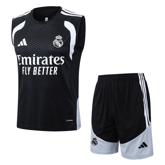 Real Madrid Trainingsset 26/27 Tanktop und Shorts Schwarz