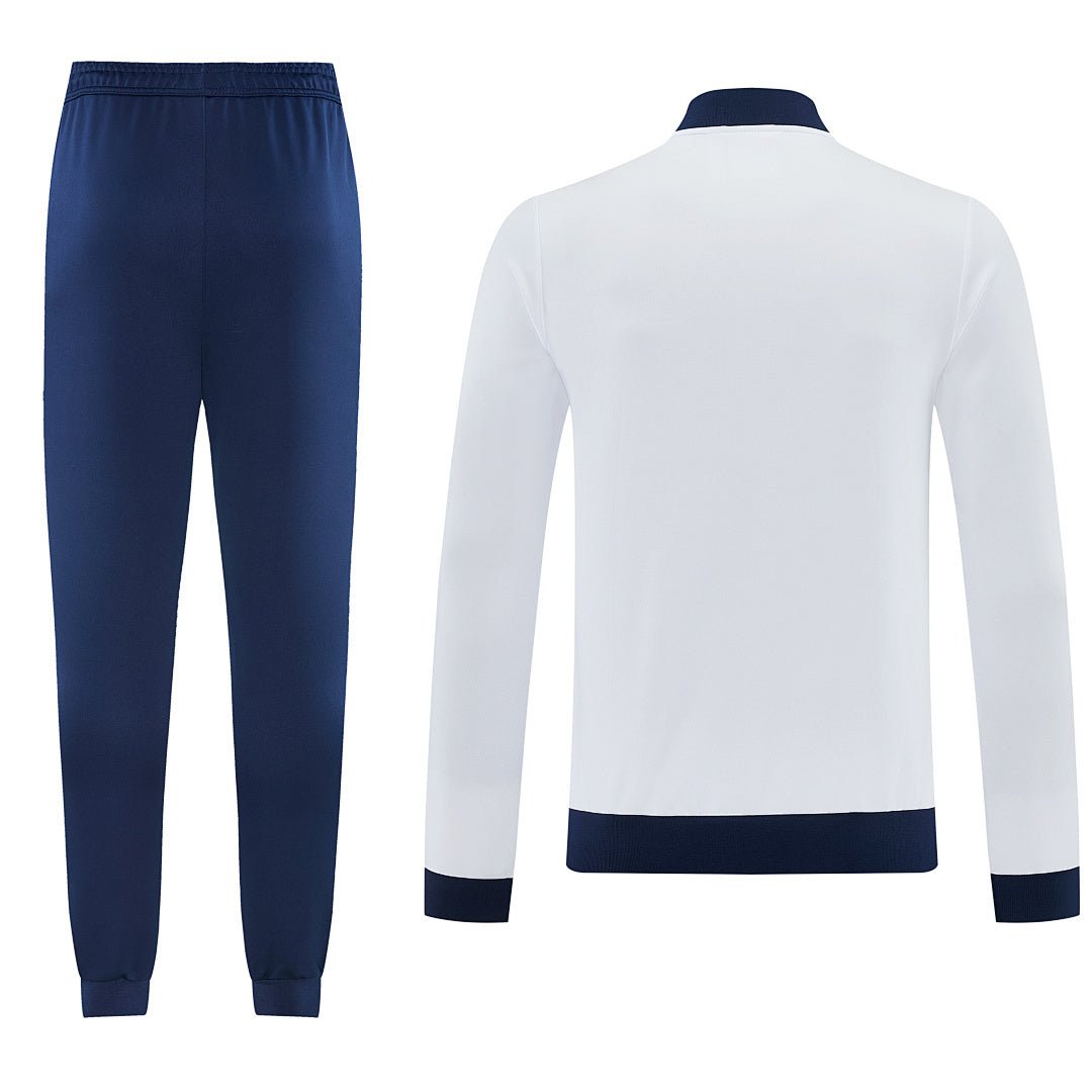 Roma Trainingsanzug 25/26 Jacke Weiß und Hose Blau Herren