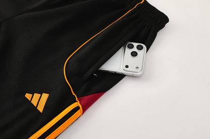 Roma Trainingsanzug 2025/26 Jacke und Hose Herren Schwarz