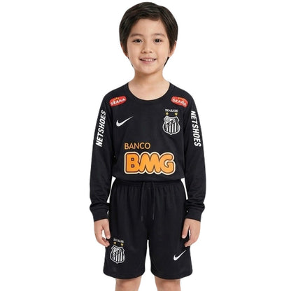 Santos Kinder-Set Auswärtstrikot Langarm 2012/13 Trikot und Shorts (Retro)