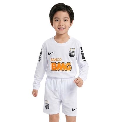 Santos Kinder-Set Heimtrikot Langarm 2012/13 Trikot und Shorts (Retro)
